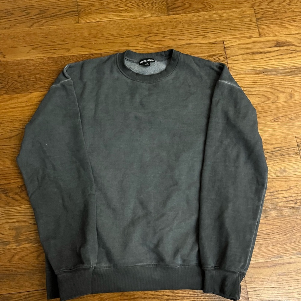 Pretty Little Thing Charcoal Crewneck